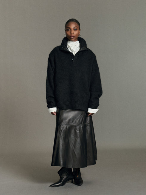 Oona Pullover mit Stehkragen