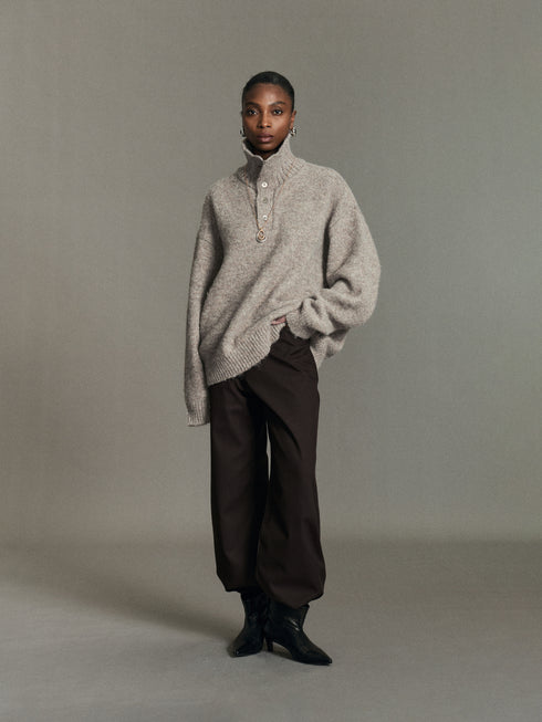 Oona Pullover mit Stehkragen