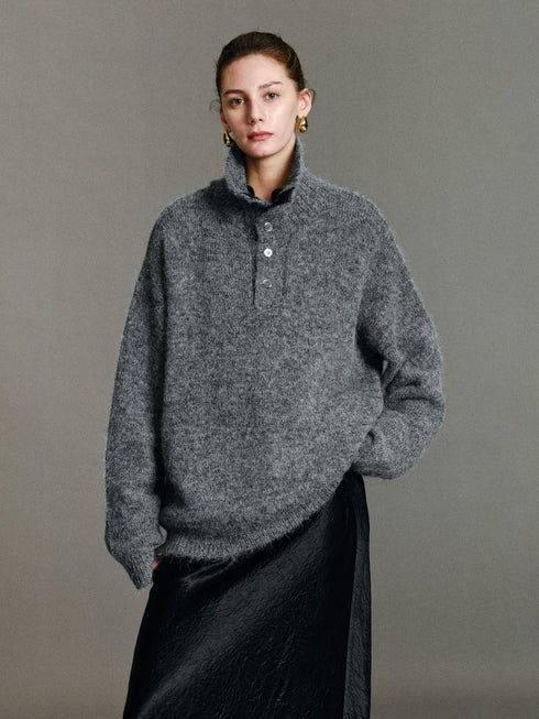 Oona Pullover mit Stehkragen
