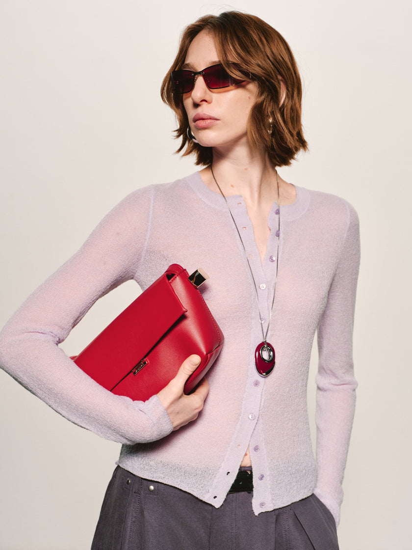 Cárdigan vaporoso transparente