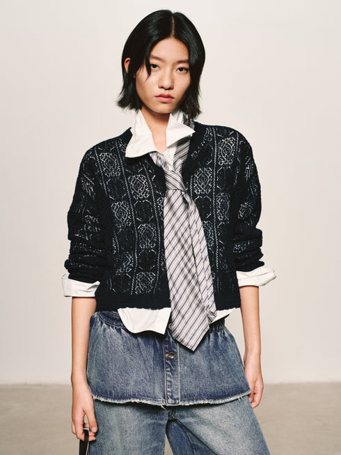 Fable Pointelle Cardigan