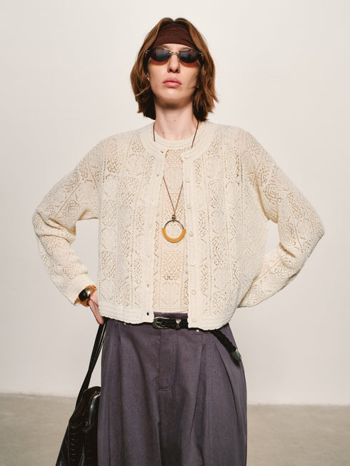 Fable Cardigan Pointelle
