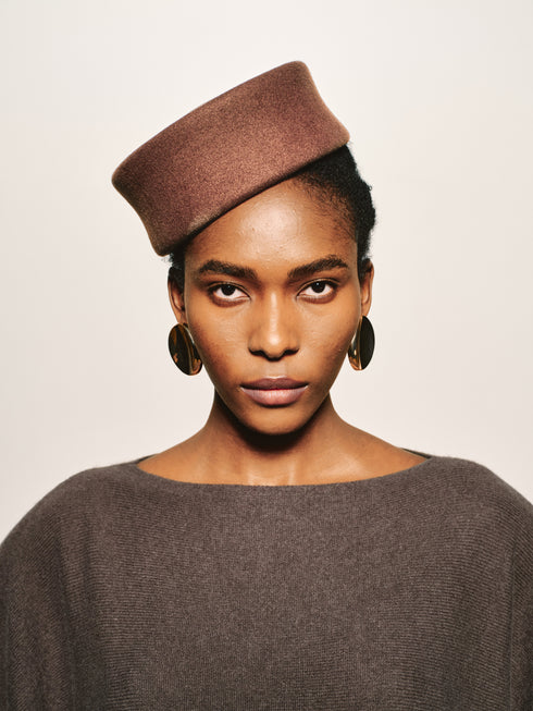 Umber Wool Cape
