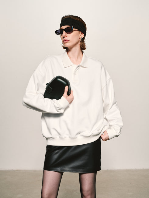 Jupe Mini en Cuir Brillant