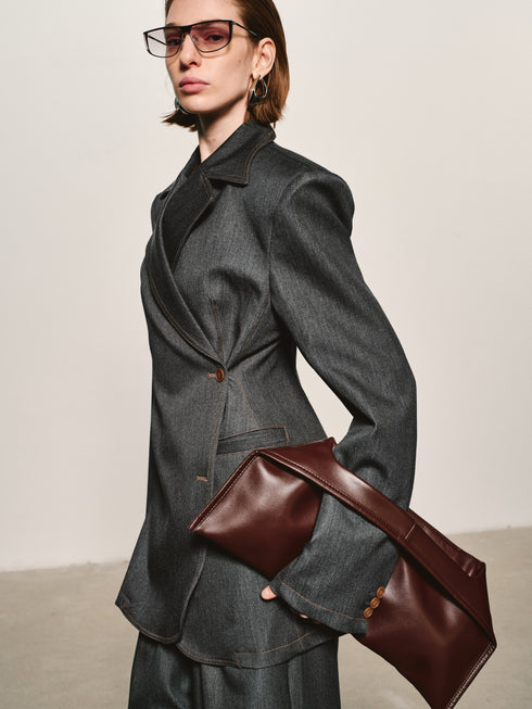 Topstitch Sculpted Blazer