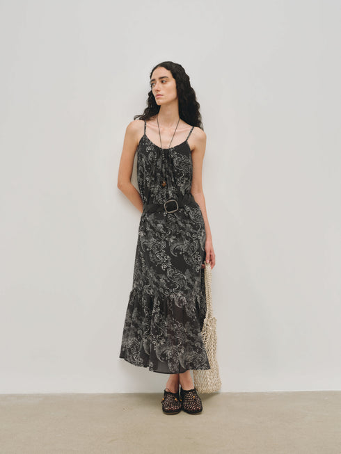 Meridian Robe nuisette imprimée