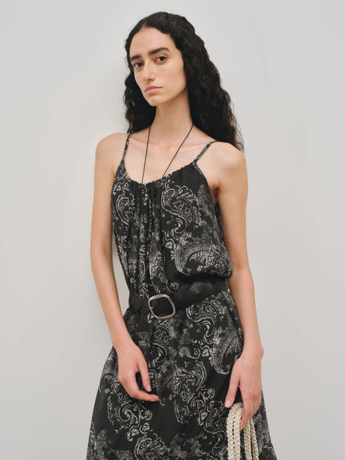 Meridian Robe nuisette imprimée