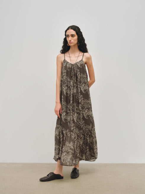 Meridian Robe nuisette imprimée