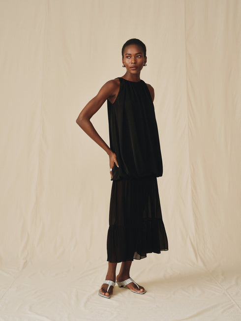 Robe drapée Aster