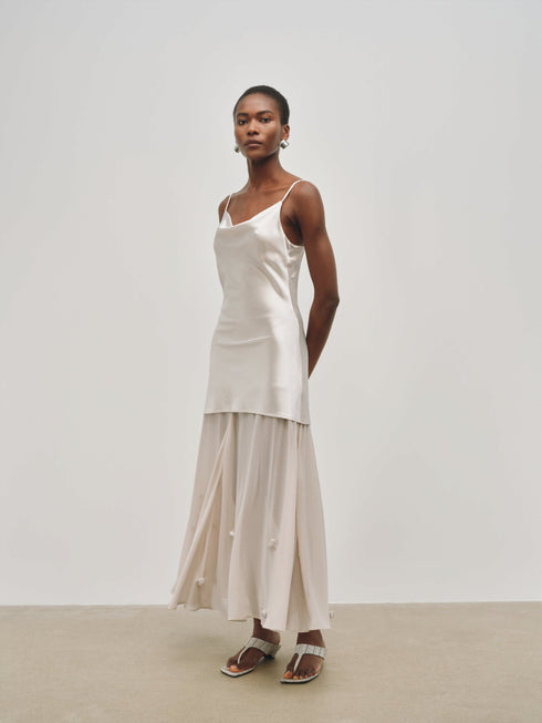 Robe nuisette Zephyr à ourlet transparent