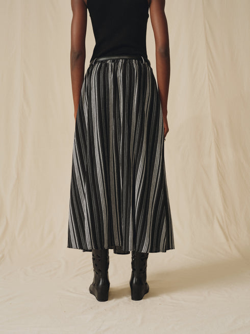 Frost Striped Fluid Skirt