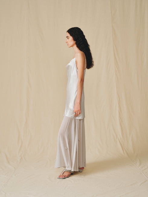 Robe nuisette Zephyr à ourlet transparent