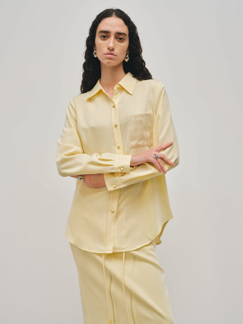 Tivren Camisa con Bolsillo