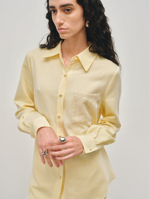 Tivren Camisa con Bolsillo