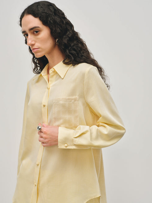 Tivren Camisa con Bolsillo