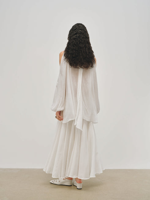Vapor Pleated Flow Skirt