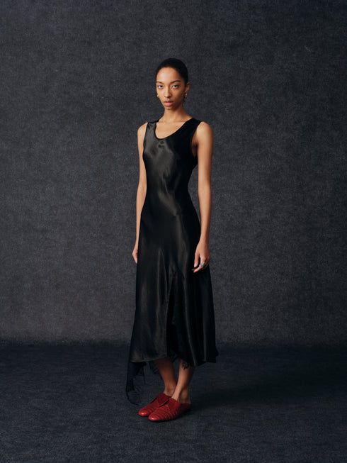 Robe Nyra à liserés transparents
