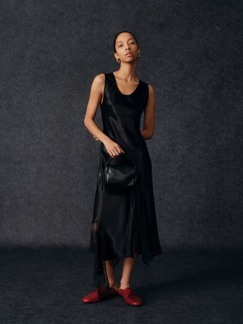 Robe Nyra à liserés transparents