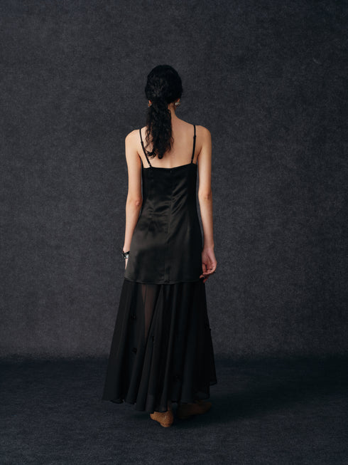 Robe nuisette Zephyr à ourlet transparent