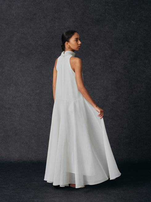 Nocturne Sheer Flare Dress