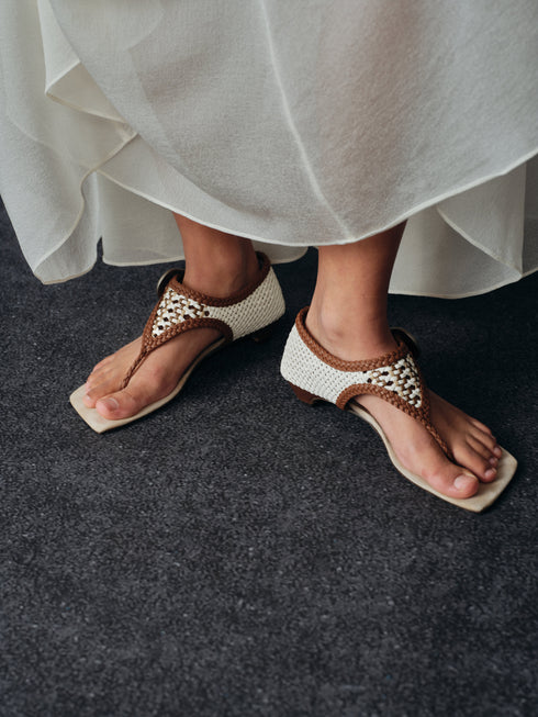 YAOSAN Sandalias de tiras tejidas