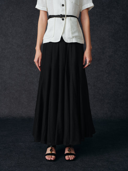 Vapor Pleated Flow Skirt