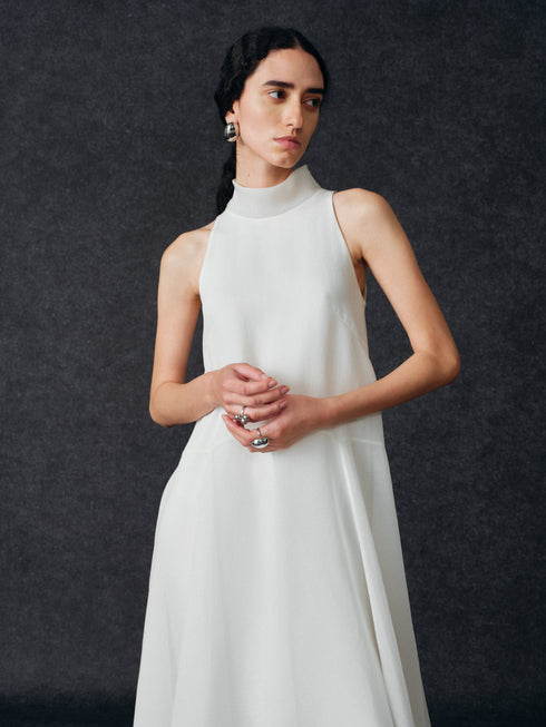 Nocturne Sheer Flare Dress