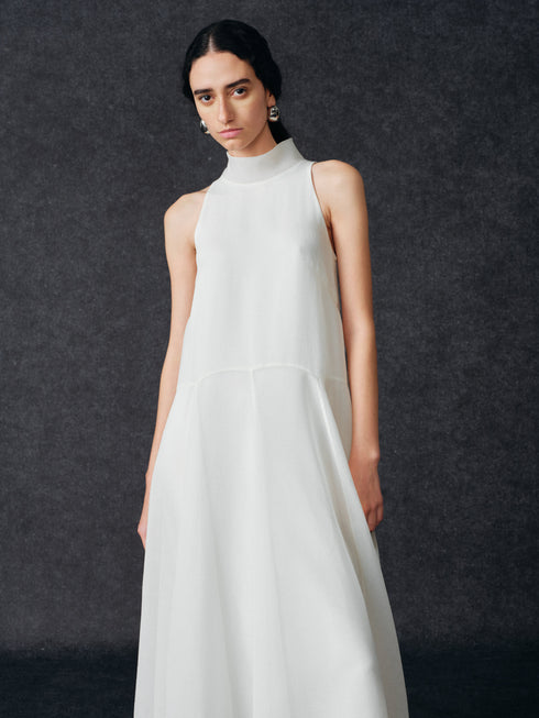 Nocturne Sheer Flare Dress