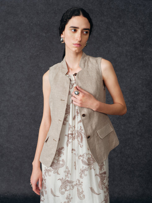 Sombra Shaped Ramie Vest