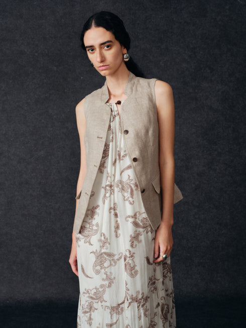 Sombra Shaped Ramie Vest