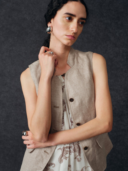Sombra Shaped Ramie Vest