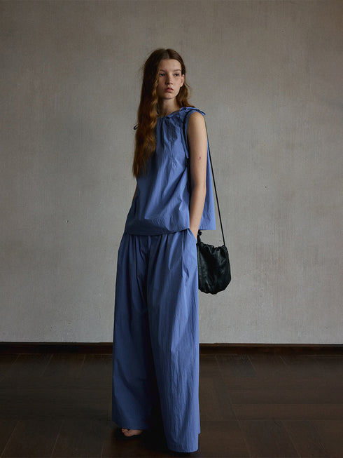 Haze Drawstring Boatneck Top