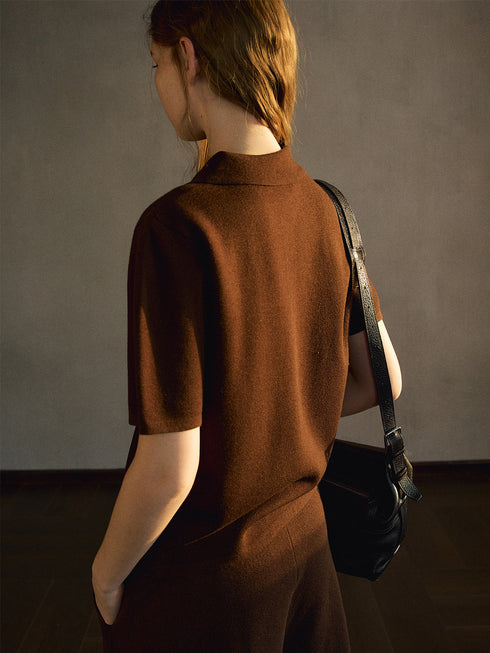 Neris Wool Polo Top