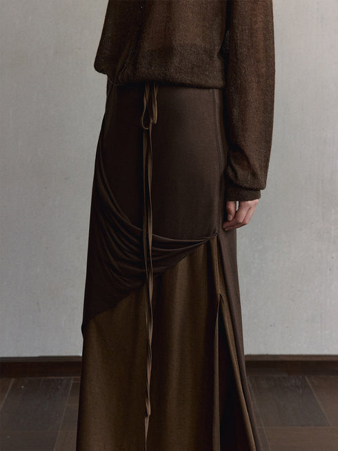 Liora Layered Silk Skirt