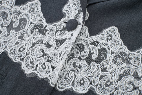 Filigree Spliced Blazer