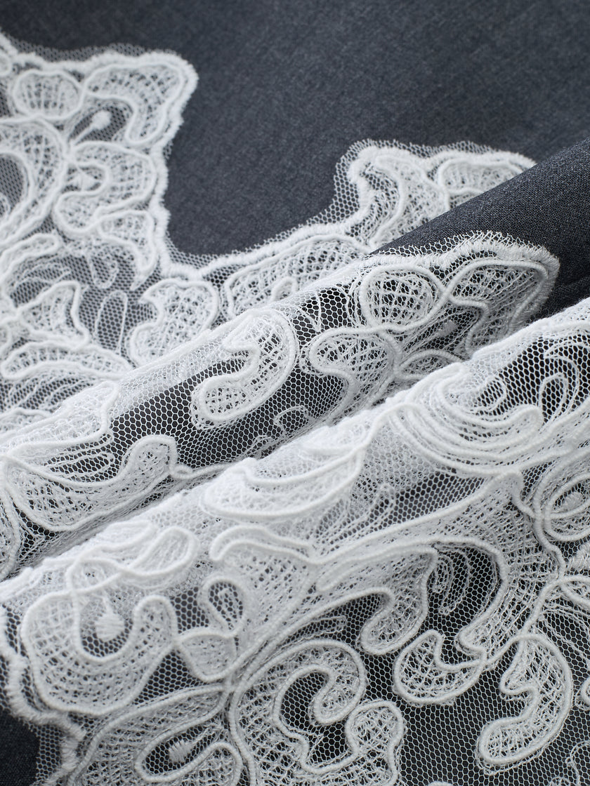 Filigree Spliced Blazer