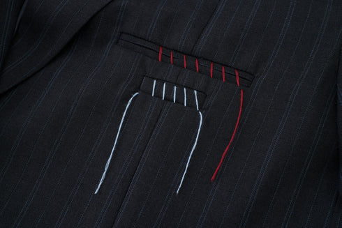 Linear Pinstripe Blazer