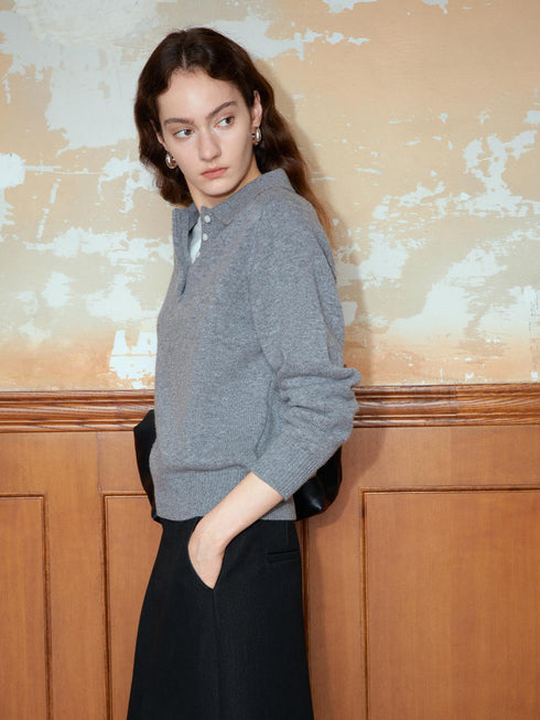 Corin Pull Polo en Laine