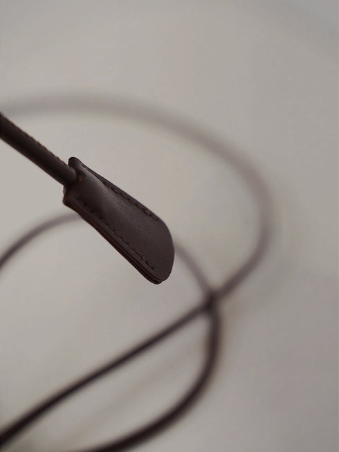 Linear Faux Leather Belt