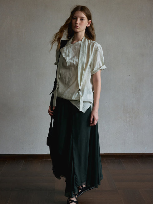 Zephyr Asymmetric Lyocell Shirt