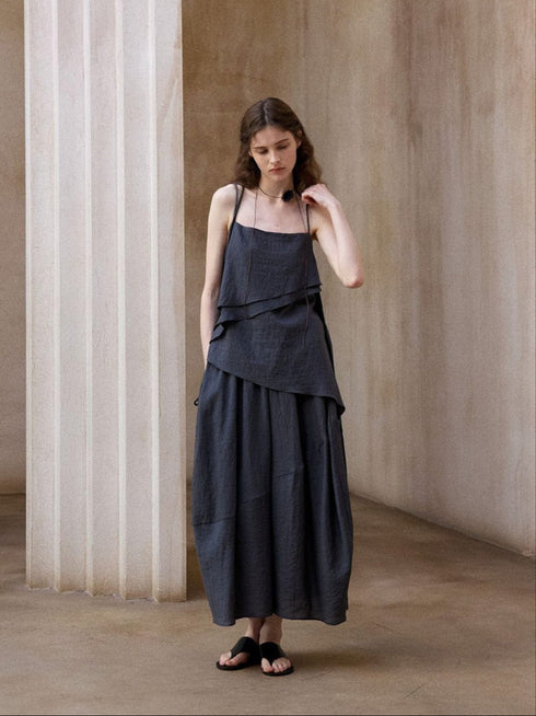 Rika Gonna a Tulipano - Grigio Scuro