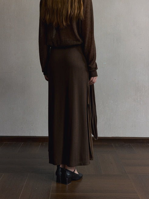 Liora Layered Silk Skirt