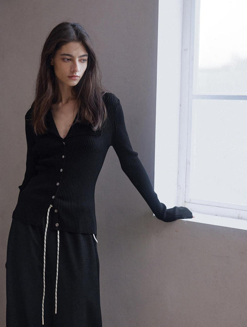 Liora Cardigan côtelé TENCEL™