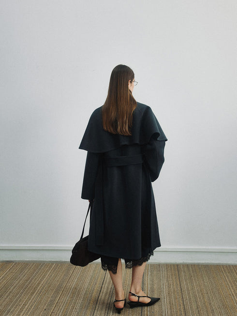 Orelle Wool Cape Coat