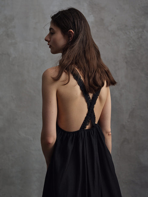 Vapor Embroidered Vest Dress