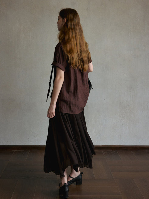 Zephyr Asymmetric Lyocell Shirt