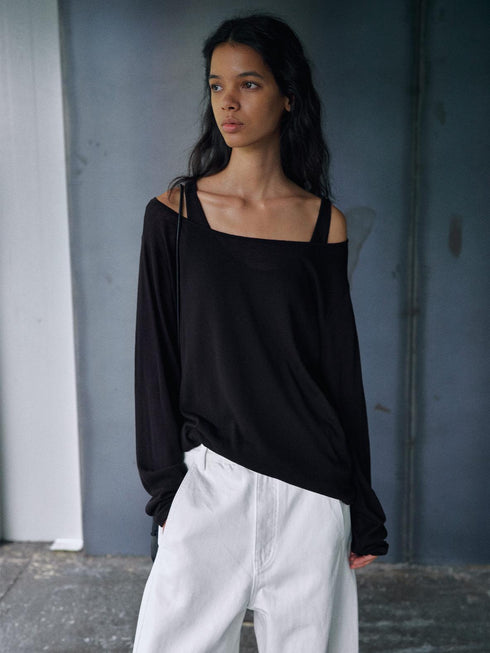 Sombra Top in maglia con piega