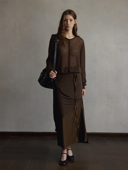 Liora Layered Silk Skirt