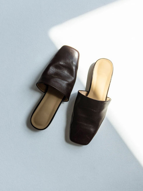 Still Leather Mule
