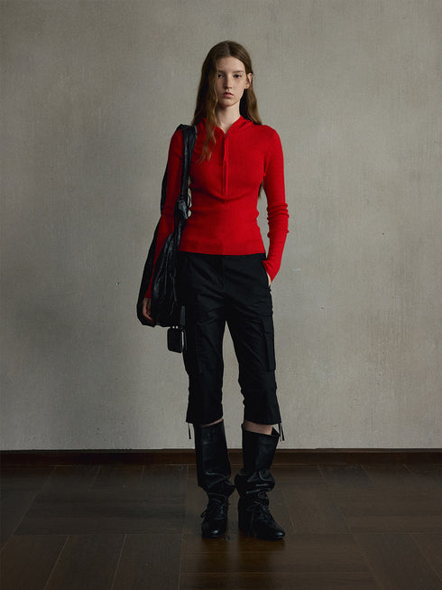 Aven Wool Hooded Top